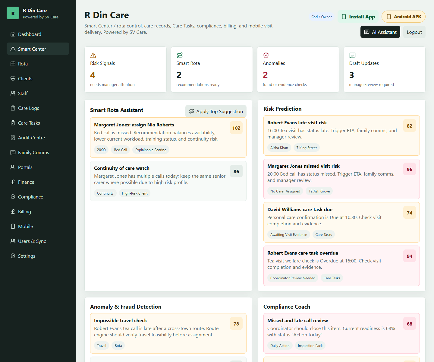 Smart Centre screenshot