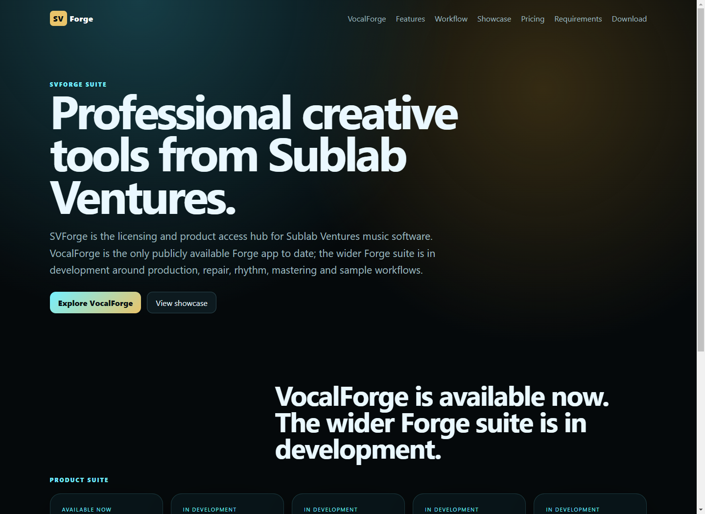 Forge suite workspace screenshot